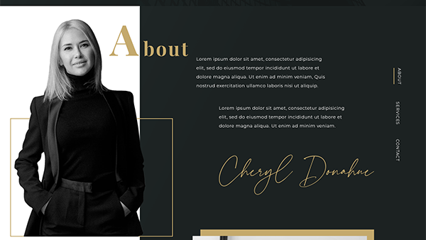 Modern Website Design for Cheryl