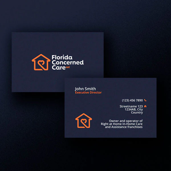 Florida Concerned Care Business Card Design